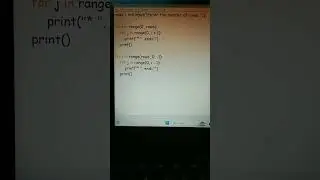 python program to print star pattern using nested loop 
