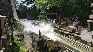 Silver Dollar City American Plunge Log Flume Slomo Splash 2