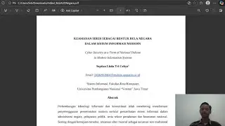 Implementasi Nilai-Nilai Bela Negara melalui Keamanan Siber dalam Sistem Informasi Modern