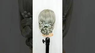 Braided Bun Tutorial #braidedhairstyle #braidedbun