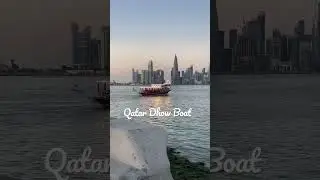 This is the traditional dhow boat of Qatar that you get to see while walking in Corniche of Doha.