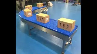 Radius Modular Belt Conveyor for Bends Fabricated in the UK