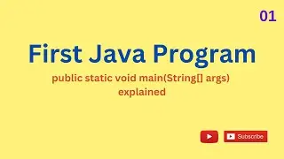 Your First Java Program: Demystifying public static void main()