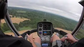 Steep Approach Practice in to Falston in the Cabri G2 Helicopter