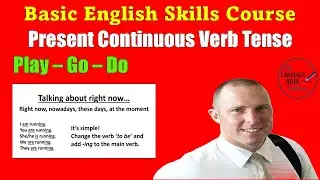 Basic English Skills - Present Continuous Tense + PLAY - GO - DO for Sports & Fitness