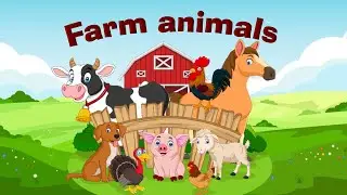 FARM ANIMALS🌸 animale domestice 🦋 engleza in imagini si cuvinte 🦋