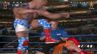 WWE SmackDown! vs  RAW 2006 PS2 Kurt Angle vs Rachel Sofi Rose Judgment Day