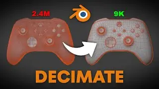 Como REDUZIR DRASTICAMENTE os polígonos no Blender 3D | Decimate Modifier