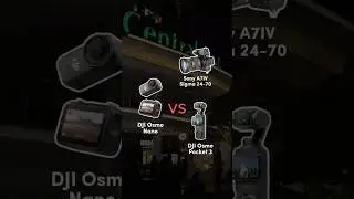 Who Wins? DJI Osmo Nano vs pocket 3 vs Sony A7IV. #djiosmonano #djiosmopocket3 #sonyalpha