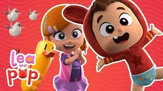 In the Morning and Five Little Ducks💕 Happy Cartoons for Kids with Lea and Pop