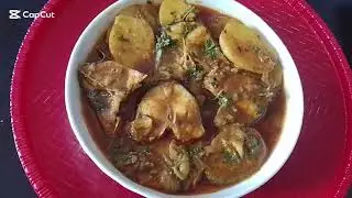 নতুন আলু দিয়ে ভীষণ মজার পাঙ্গাশ মাছ ভুনা।
