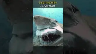 Вот как выглядит пасть акулы изнутри... 🦈