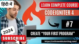 CodeIgniter 4 Tutorials in Hindi | How To 