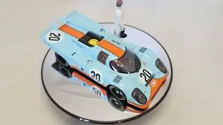 Autoart Porsche 917K Steve McQueen #20 Gulf Livery Blue Movie Car Le Mans