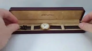 c1990 Zenith Automatic men's vintage watch with original box.  Model reference 270.160.462