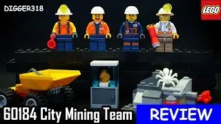 Lego 60184 City Mining Team Review 4K