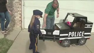 Colorado Father Builds Police Car for Daughter's Wheelchair