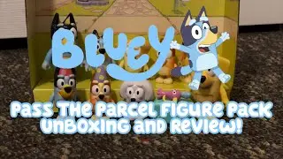 Bluey Pass the Parcel Figure Pack Unboxing and Review!