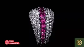 Pink Sapphire & Diamond Ring: Digital Art Meets Exquisite Craftsmanship