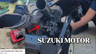 (MODIFIED) SUZUKI SNOW BLOWER!!