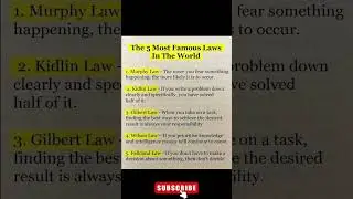 5 Laws You Should Know to Win at Life!