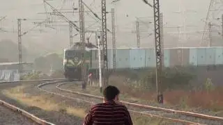 [IRFCA] WAG-9 Showing her True Colours with Conraj At Ulhas Bridge!!!!!!