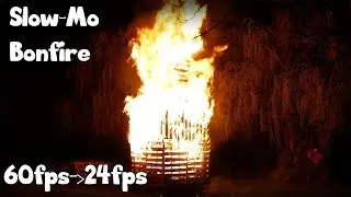 Panasonic G85 Test: Bonfire Slowmo (60fps to 24fps)
