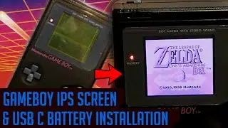 UPGRADING Your Gameboy - DMG IPS Screen And USB C Battery Mods