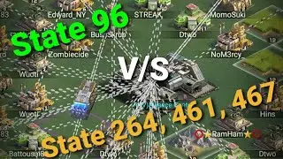 State 96 V/S State 264, 461, 467 ::: Doomsday Total War - Last Shelter Survival