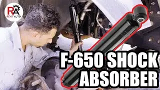 How to replace front SHOCK ABSORBERS Ford F-650 #auto #diy #revitauto