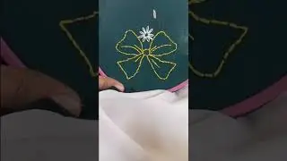 Bow Embroidery Tutorial | Cute & Easy Hand Embroidery Design for Beginners  #embroidery