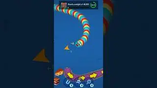 wormzone colourfull snake android gameplay #shorts