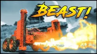 Crossout - TRIPLE HARVESTER + FLAMETHROWER BUILD! - Crossout Gameplay