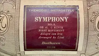 Symphony No. 5 - Op. 67, First Movement | Beethoven 1804 | Player piano roll