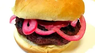 Chinese Hamburgers with Pickled Red Onions!!
