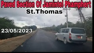 Участок дороги Jamintel Pamphret с твердым покрытием //Сент-Томас //Проект улучшения южного прибрежного шоссе