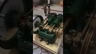 STUART Horizontal twin cylinder steam engine model #enginediy #enginesound #steamengine #engine