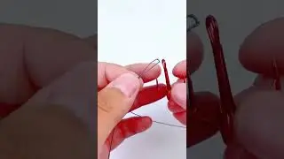 How to attach a weight and treble hook to a fishing line#fishingtackle  #fishinghook #fishingman