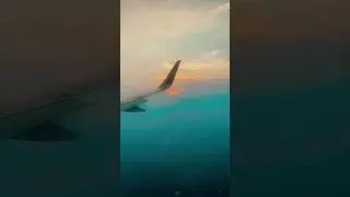 ✈️ Window Seat Views ✈️ : Flying Above the Clouds ☁️#shorts #viral #trend #flight