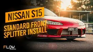 How to Install our Standard Front Splitter on the S15 | Flow Designs