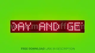 Sign Up Today and Get Flat 15 Percent Discount Scrolling Red Dot Matrix LED Text Animation on Green