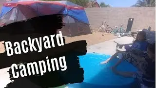 Quarantine Camping ... In The Backyard | Ozark Trail 16ft x16ft 3 Room Instant Tent