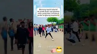 Boneng lagi ngajarin anak buah salto 🤣 #salto #prindapan #kocak