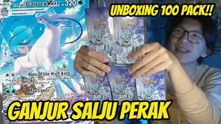 Nyari Kuda Malah Dikasi Emas Banyak.. Unboxing 100 Pack Ganjur Salju Perak - Kartu Pokemon Indonesia