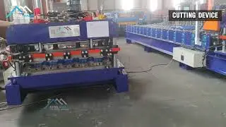Russia Gear box transmission roof tile roll forming machine
