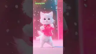 Cute pink cat dance.#cute#cat#ai#beautiful#song#short