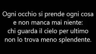 Bungaro & Fiorella Mannoia - Il Cielo &egrave; di Tutti - Testo / Lyrics
