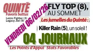 PRIX GUY DE LA BROSSE 04 QUATRE JOURNAUX GAZETTE GENY COURSE WEEKEND PARIS TURF VENDREDI 06.02.26