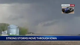 KCCI Storm Chaser: Zane Satre tracks tornado-warned storms in NW Iowa