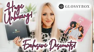 Распаковка ОГРОМНОЙ Glossybox! Ограниченная серия кукол Barbie и коробка к Чёрной пятнице &mdash; ЭКСКЛЮЗИВНЫЙ промокод для вас